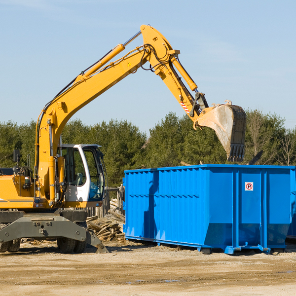 are there any additional fees associated with a residential dumpster rental in Calvin